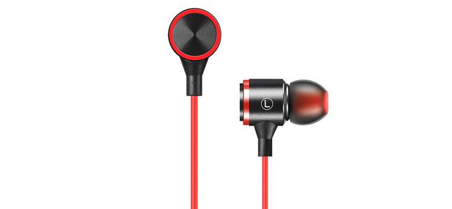 Nubia earphones black & red
